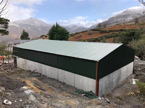 There is a range of cattle sheds, a calving house and machinery sheds at the farm in Whitegate. . Farm shed for rent kerry